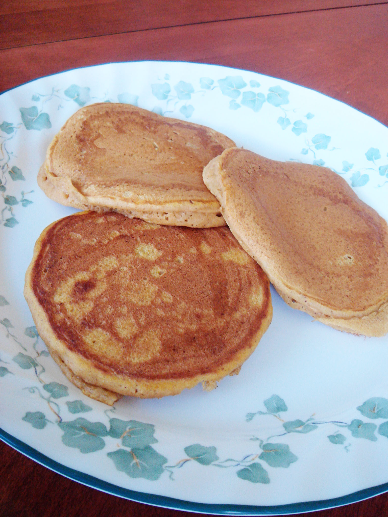 nekkid pumpkin pancakes