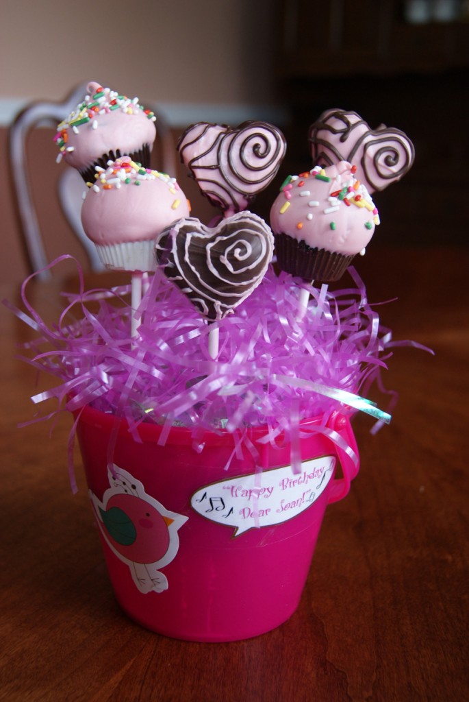 heart cake pops